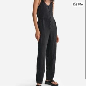 MATE the Label Organic Linen Tank Jumpsuit